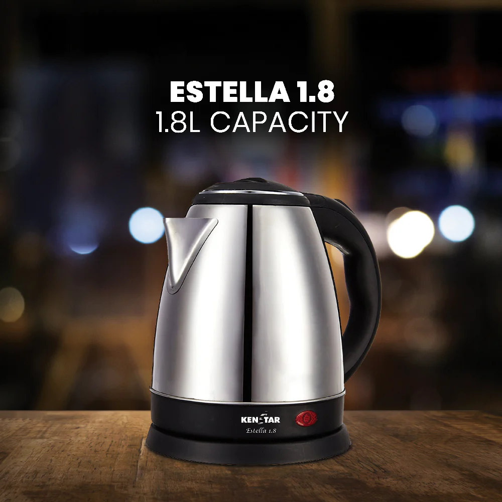 Kenstar ESTELLA Electric Kettle  (1.8 L, Silver)